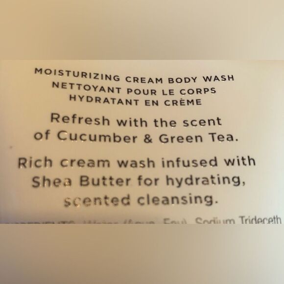 VICTORIA’S SECRET - NWT Cucumber & Green Tea Moisturizing Cream Body Wash. - Picture 7 of 12